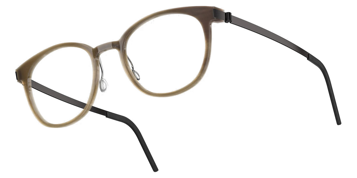 Color: Light Brown PU9 SL53 Gold Mirrored-Brown Gradient- Lindberg Buffalo Titanium LND1818H16PU950