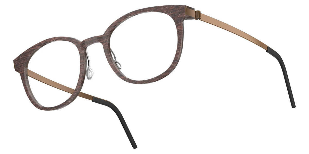 Color: Smoked Oak/Dark Brown PU15 SL65 Dark Gray Gradient- Lindberg Buffalo Titanium LND1818WB11PU1552