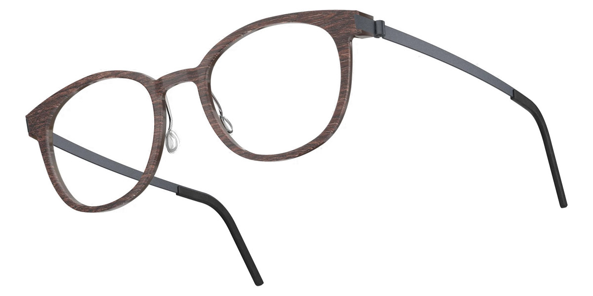 Color: Smoked Oak/Dark Brown U16 SL50 Orange Mirrored-Medium Gray- Lindberg Buffalo Titanium LND1818WB11U1652