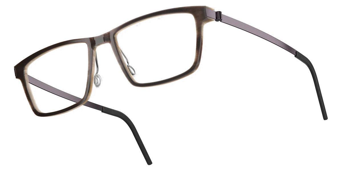 Color: Medium Brown/Light Brown PU14 SL82 Green Gradient- Lindberg Buffalo Titanium LND1819H18PU1454