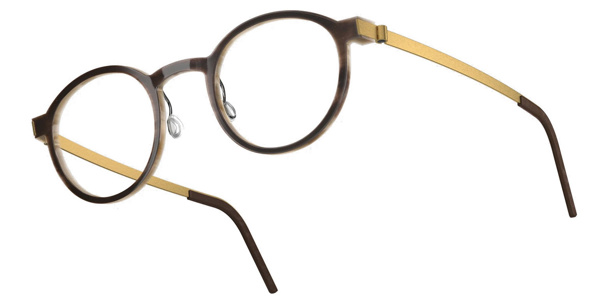 Color: Medium Brown/Light Brown GT SL62 Bordeaux-Pearl Gradient- Lindberg Buffalo Titanium LND1823H18GT47