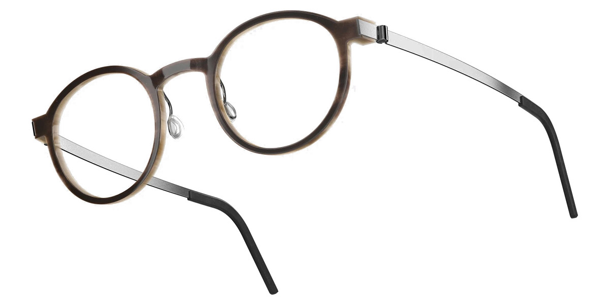 Color: Medium Brown/Light Brown P10 SL82 Green Gradient- Lindberg Buffalo Titanium LND1823H18P1047