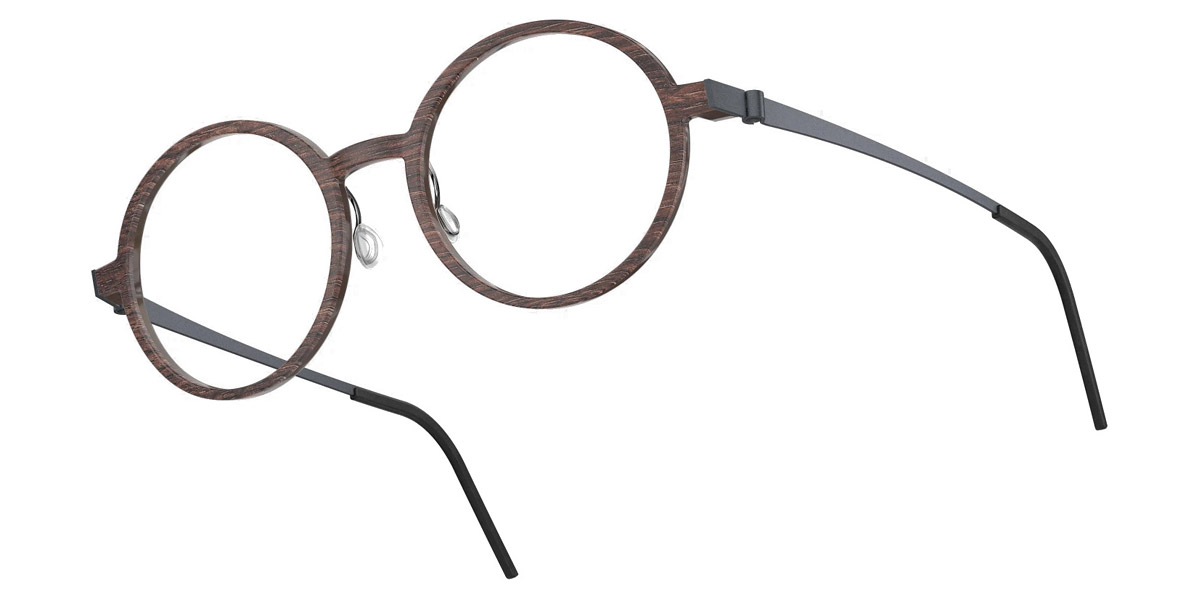 Color: Smoked Oak/Dark Brown U16 SL93 Blue Gradient- Lindberg Buffalo Titanium LND1827WB11U1650