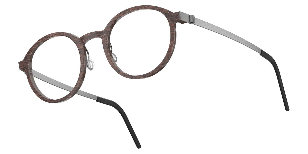 Color: Smoked Oak/Dark Brown 10 IP02 Gray Polarized- Lindberg Buffalo Titanium LND1828WB111045