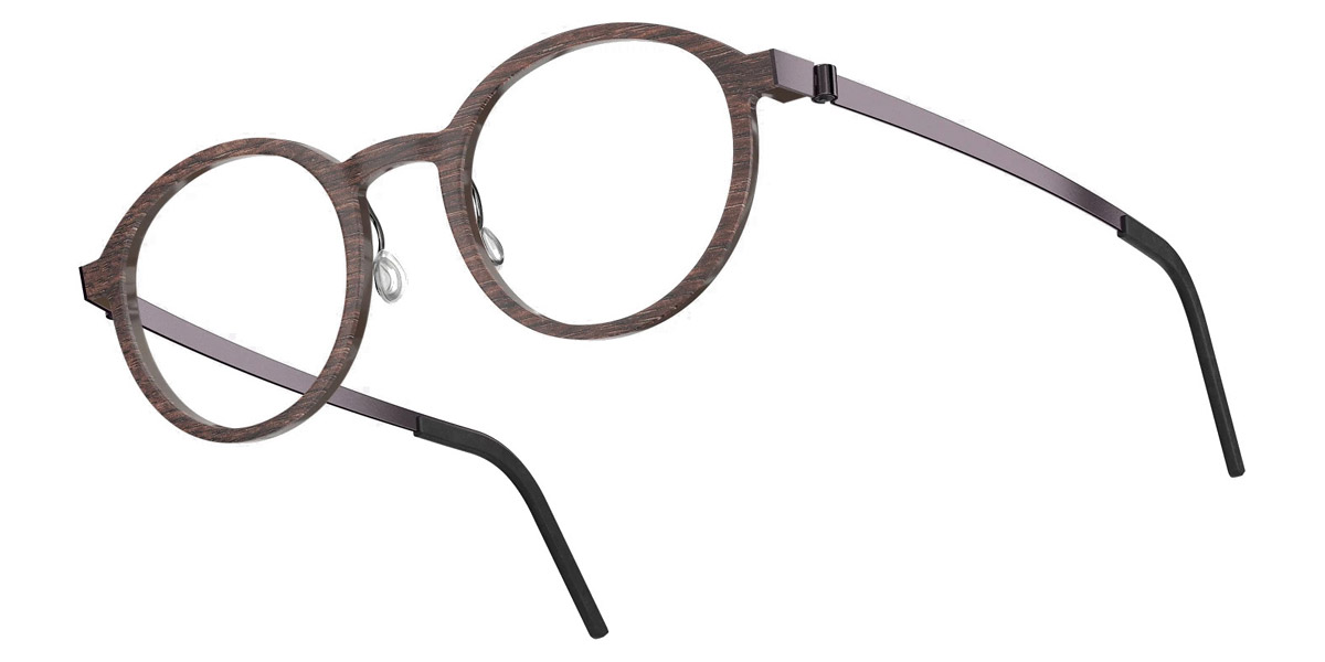 Color: Smoked Oak/Dark Brown PU14 SL35 Purple Gradient- Lindberg Buffalo Titanium LND1828WB11PU1445