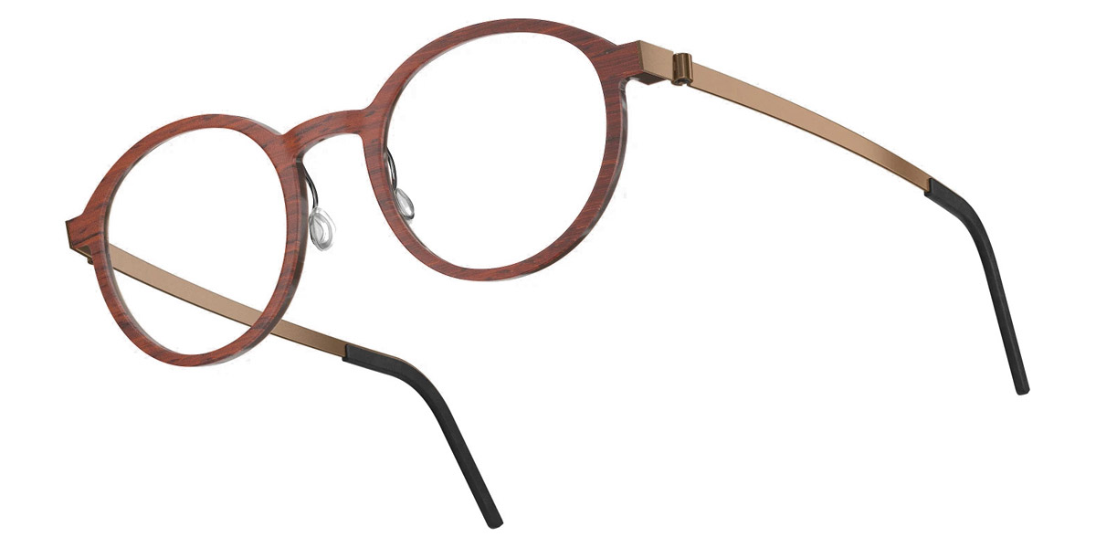 Color: Padauk/Dark Brown PU15 SL62 Bordeaux-Pearl Gradient- Lindberg Buffalo Titanium LND1828WD13PU1548