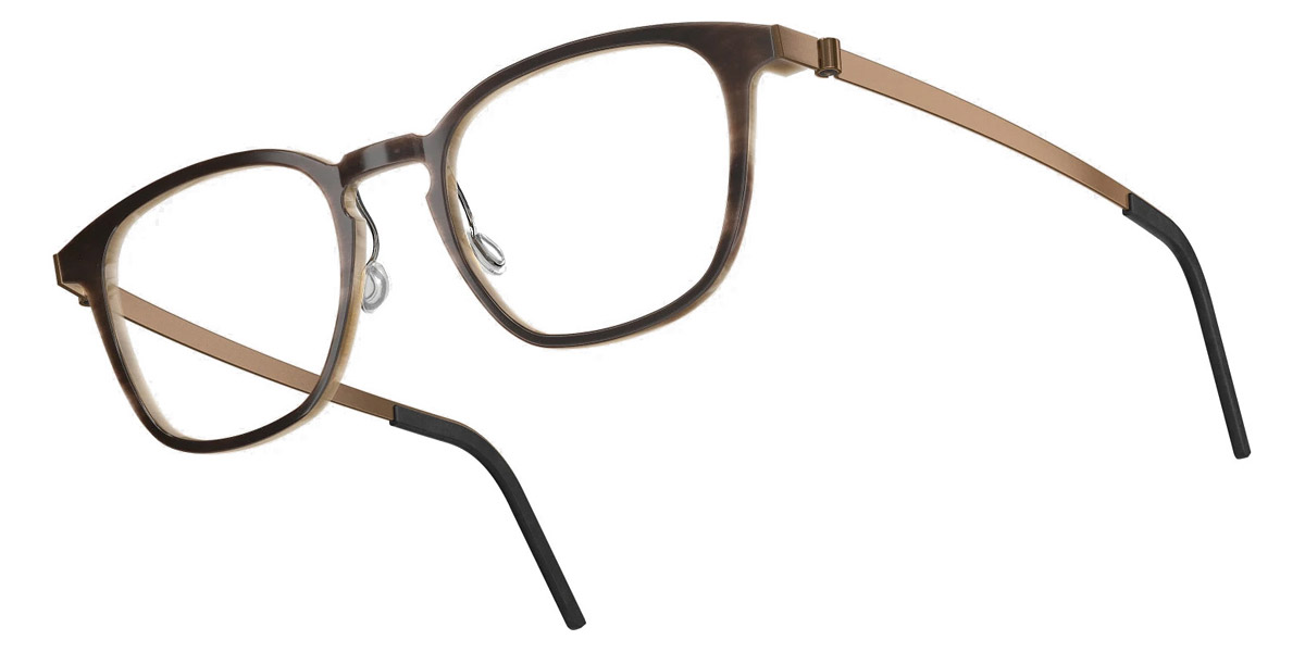 Color: Medium Brown/Light Brown PU15 SL10 Light Brown Gradient- Lindberg Buffalo Titanium LND1843H18PU1549