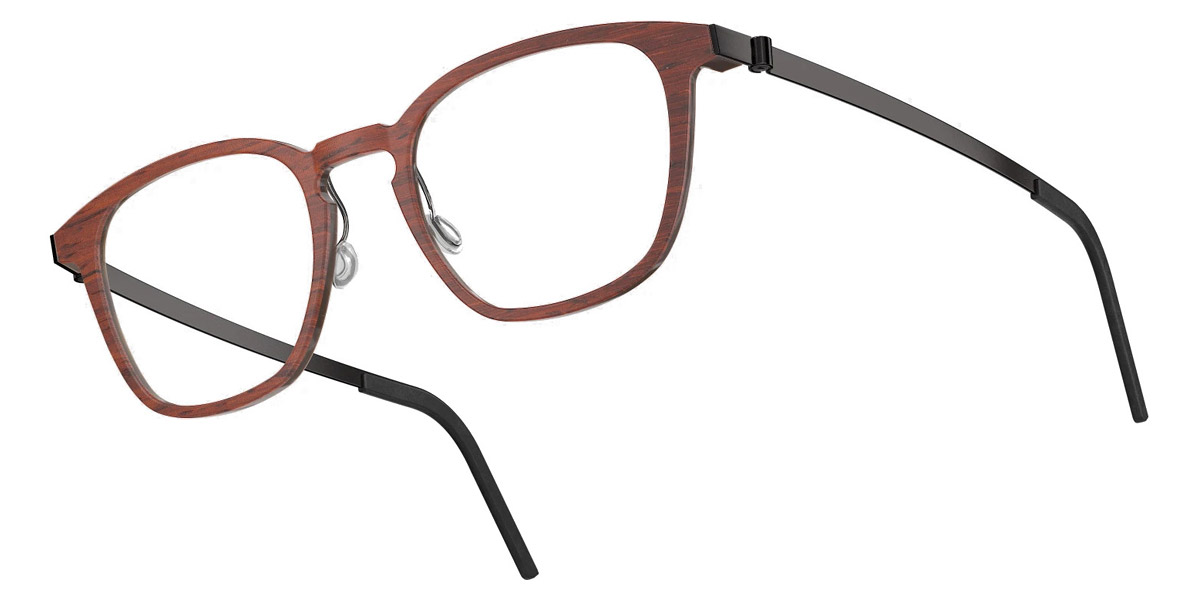 Color: Padauk/Dark Brown PU9 SL93 Blue Gradient- Lindberg Buffalo Titanium LND1843WD13PU949