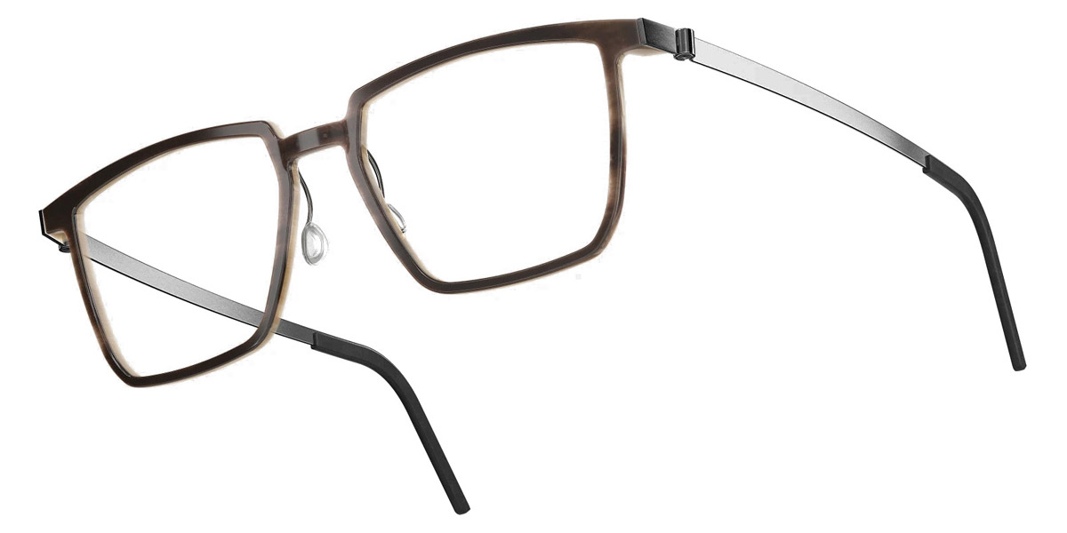 Color: Medium Brown/Light Brown P10 SL62 Bordeaux-Pearl Gradient- Lindberg Buffalo Titanium LND1844H18P1053