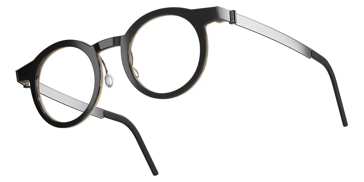 Color: Deep Black/Light Brown P10 SL49 Light Silver Mirrored-Gray- Lindberg Buffalo Titanium LND1846H26P1044