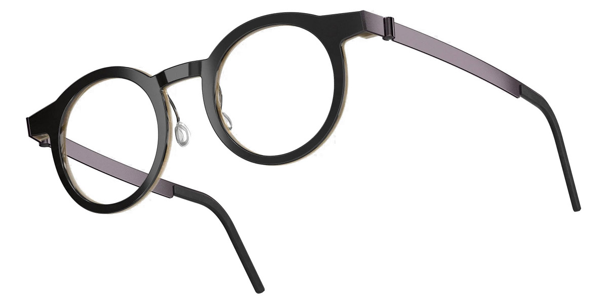 Color: Deep Black/Light Brown PU14 SL62 Bordeaux-Pearl Gradient- Lindberg Buffalo Titanium LND1846H26PU1444