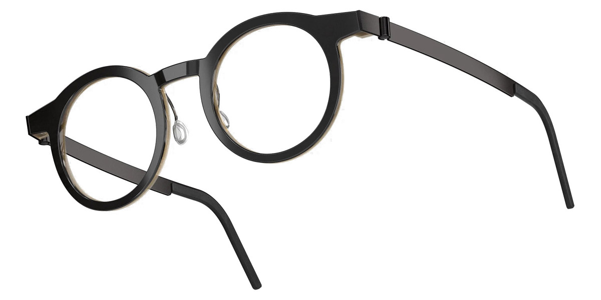 Color: Deep Black/Light Brown PU9 SL54 Rose Gold Mirrored-Medium Gray- Lindberg Buffalo Titanium LND1846H26PU944