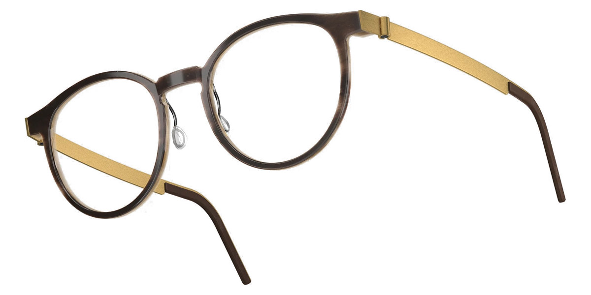 Color: Medium Brown/Light Brown GT SL101 Warm Gray- Lindberg Buffalo Titanium LND1849H18GT51