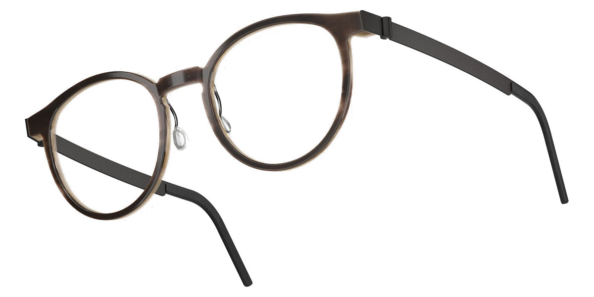 Color: Medium Brown/Light Brown U9 SL103 Gray/Green Gradient- Lindberg Buffalo Titanium LND1849H18U953