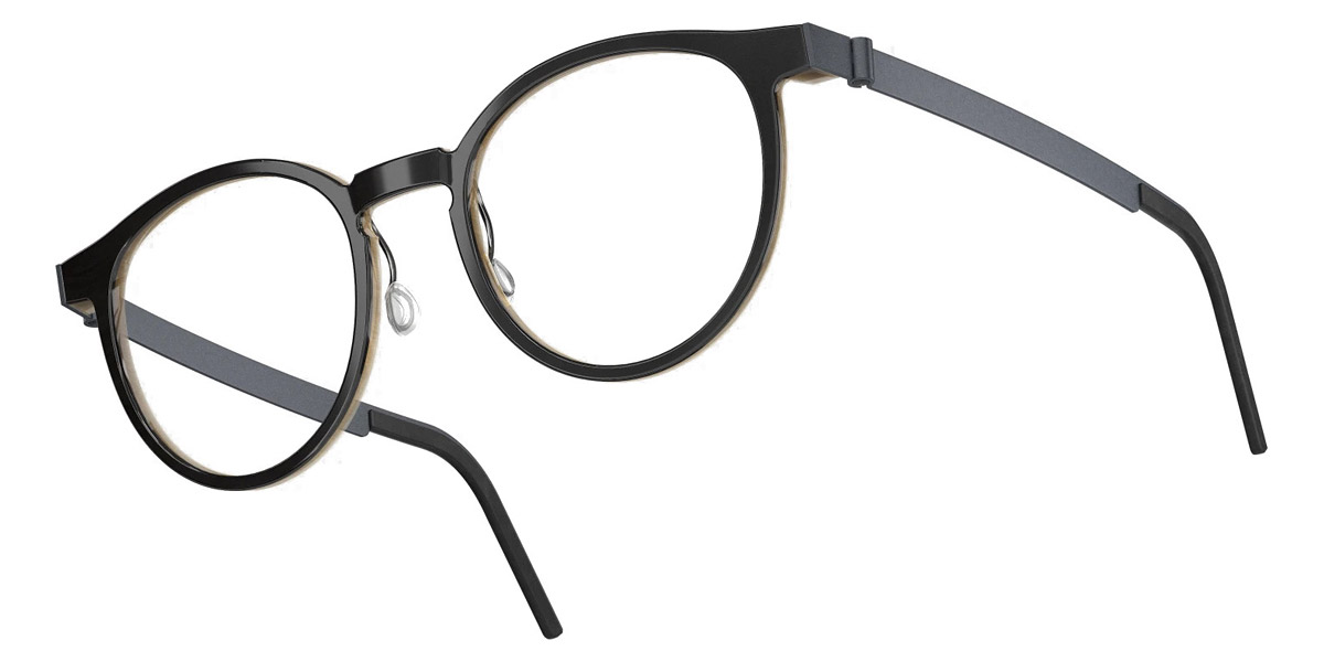 Color: Deep Black/Light Brown U16 SL93 Blue Gradient- Lindberg Buffalo Titanium LND1849H26U1653