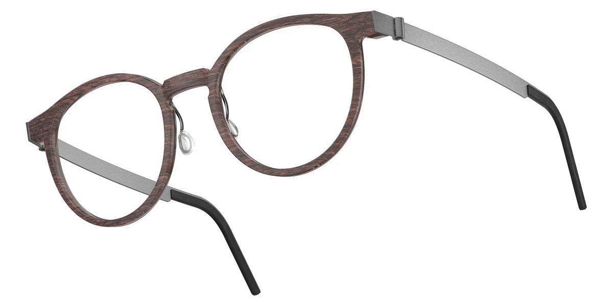 Color: Smoked Oak/Dark Brown 10 SL26 Gray/Blue Gradient- Lindberg Buffalo Titanium LND1849WB111051