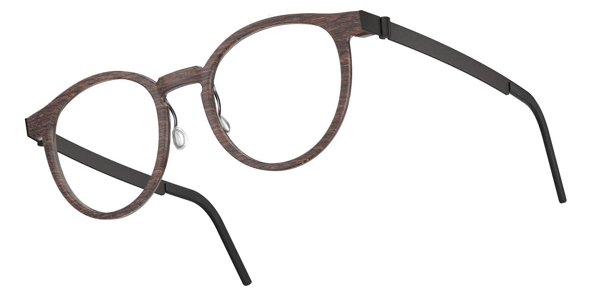 Color: Smoked Oak/Dark Brown U9 SL62 Bordeaux-Pearl Gradient- Lindberg Buffalo Titanium LND1849WB11U953