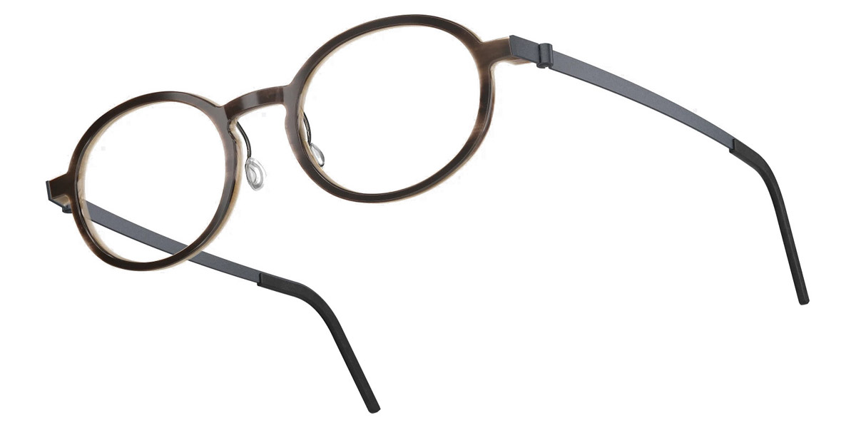 Color: Medium Brown/Light Brown U16 SL49 Light Silver Mirrored-Gray- Lindberg Buffalo Titanium LND1850H18U1650