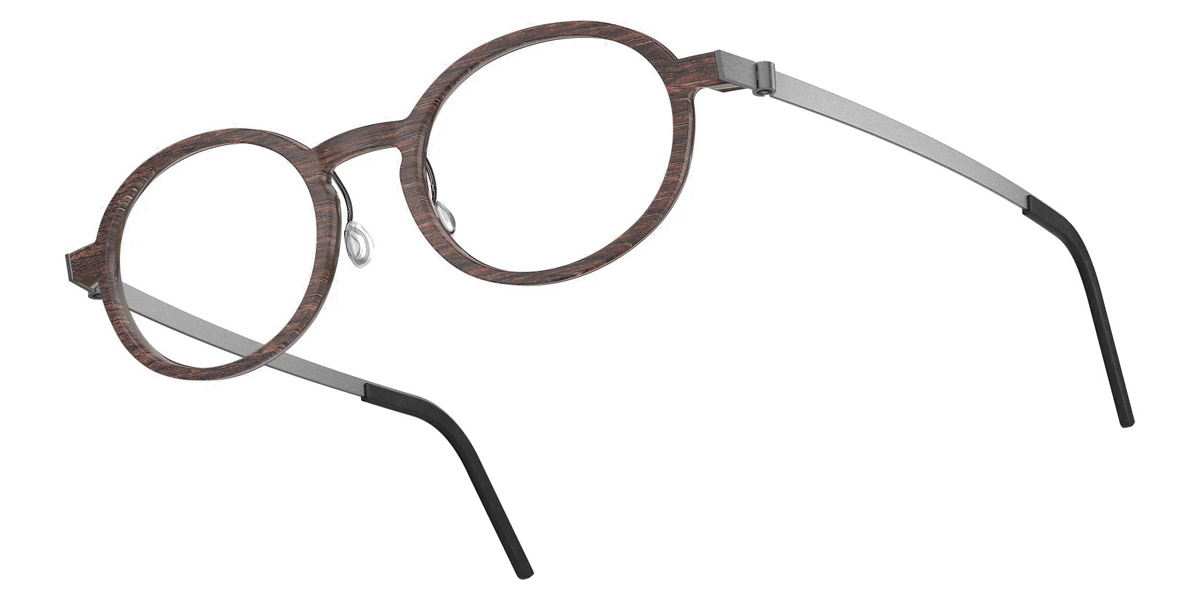 Color: Smoked Oak/Dark Brown 10 SL62 Bordeaux-Pearl Gradient- Lindberg Buffalo Titanium LND1850WB111050