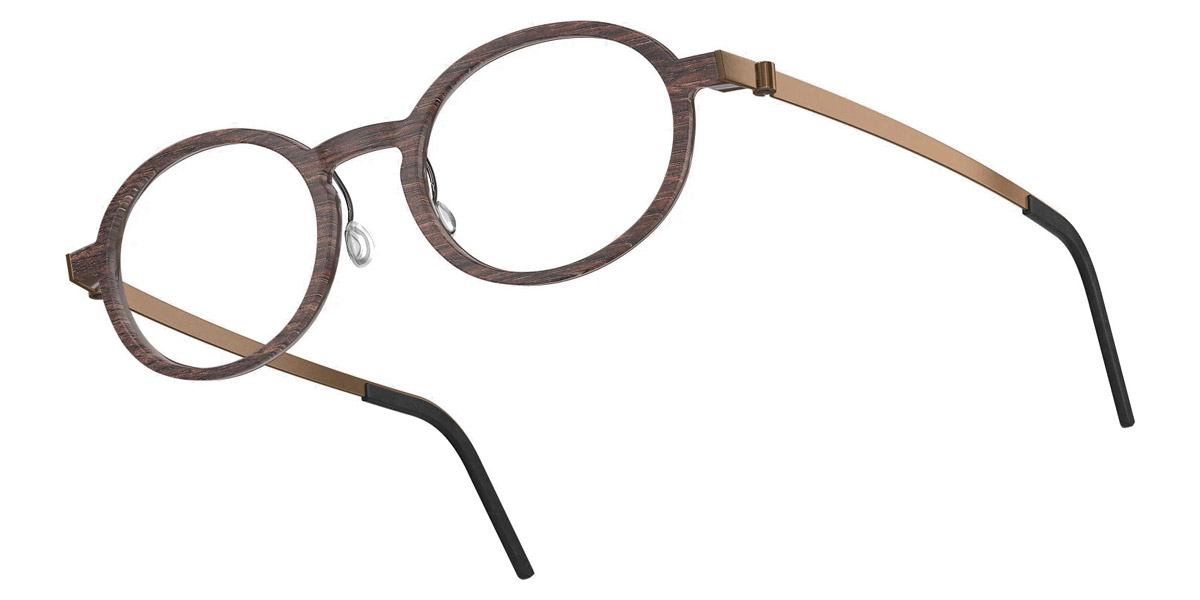 Color: Smoked Oak/Dark Brown PU15 SL86 Dark Gray Gradient- Lindberg Buffalo Titanium LND1850WB11PU1550