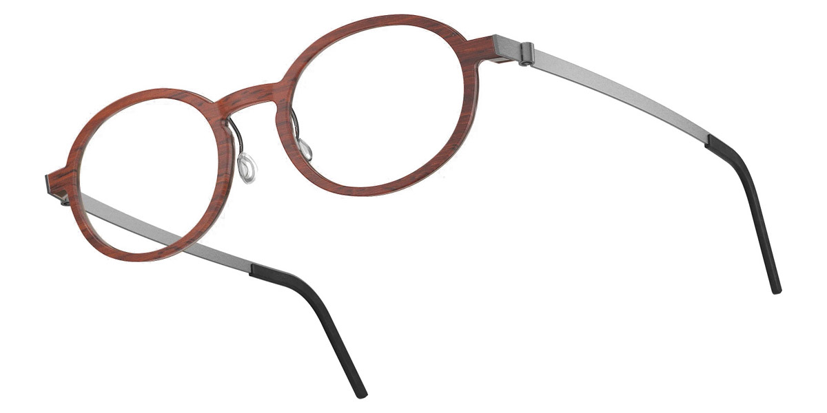 Color: Padauk/Dark Brown 10 SL93 Blue Gradient- Lindberg Buffalo Titanium LND1850WD131050