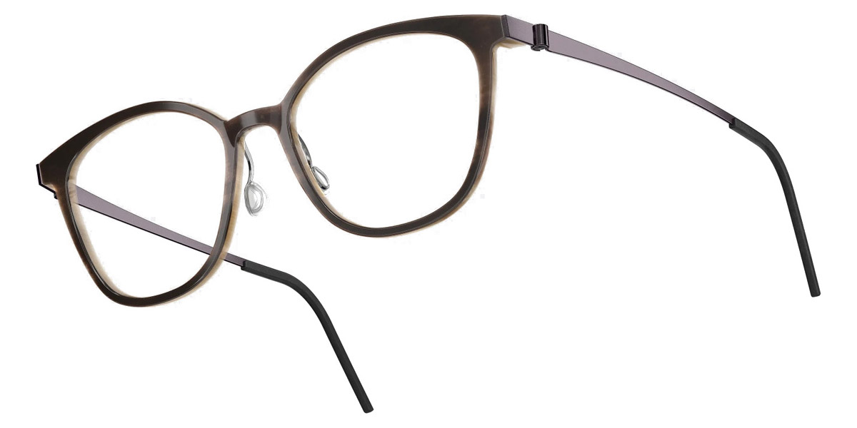 Color: Medium Brown/Light Brown PU14 SL62 Bordeaux-Pearl Gradient- Lindberg Buffalo Titanium LND1851H18PU1449