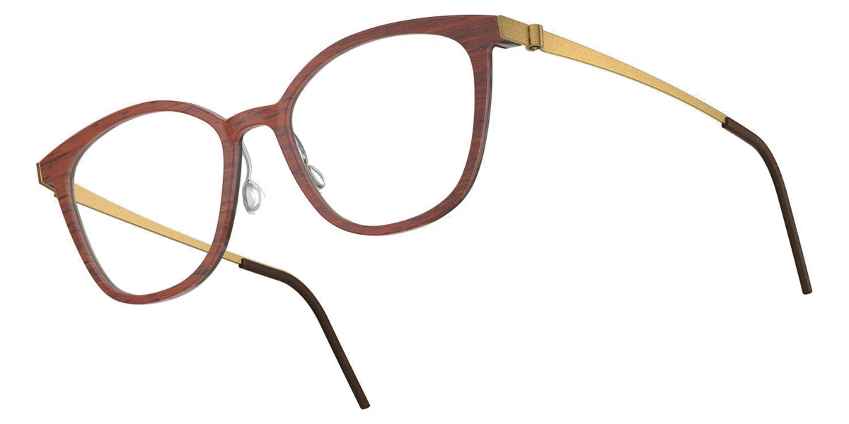 Color: Padauk/Dark Brown GT IP01 Brown Polarized- Lindberg Buffalo Titanium LND1851WD13GT49