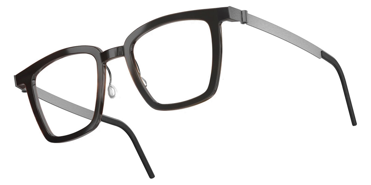 Color: Dark Brown 10 SL98 Warm Gray Gradient- Lindberg Buffalo Titanium LND1853H201050