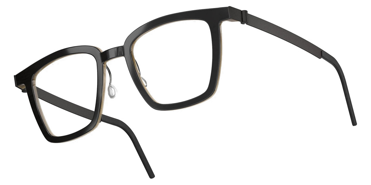 Color: Deep Black/Light Brown U9 SL62 Bordeaux-Pearl Gradient- Lindberg Buffalo Titanium LND1853H26U950