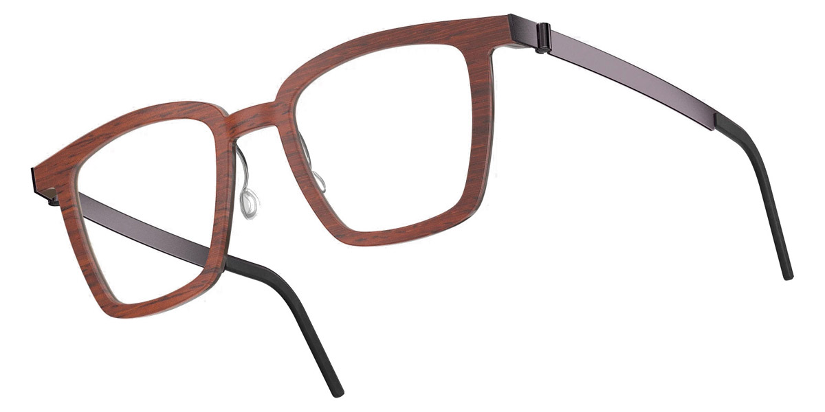 Color: Padauk/Dark Brown PU14 SL54 Rose Gold Mirrored-Medium Gray- Lindberg Buffalo Titanium LND1853WD13PU1450