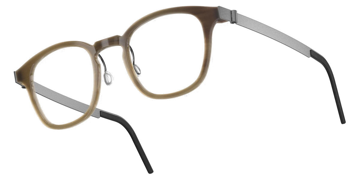 Color: Light Brown 10 SL49 Light Silver Mirrored-Gray- Lindberg Buffalo Titanium LND1854H161048