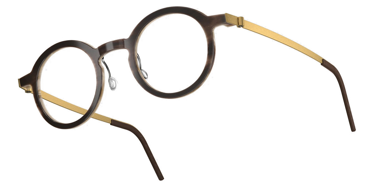 Color: Medium Brown/Light Brown GT SL93 Blue Gradient- Lindberg Buffalo Titanium LND1855H18GT46