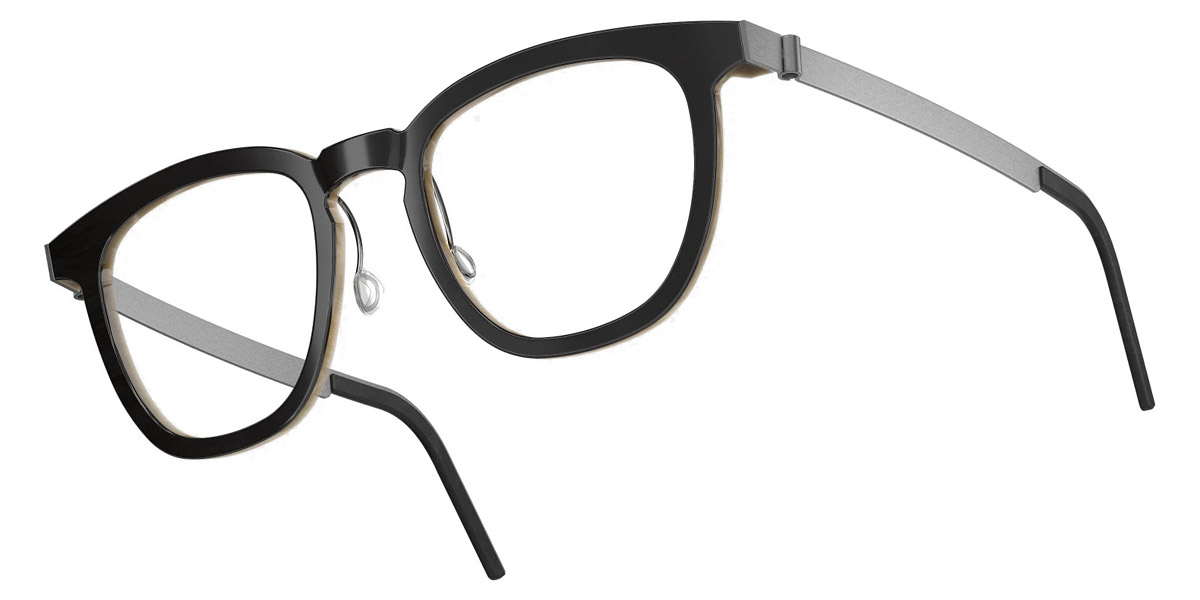 Color: Deep Black/Light Brown 10 SL62 Bordeaux-Pearl Gradient- Lindberg Buffalo Titanium LND1856H261051