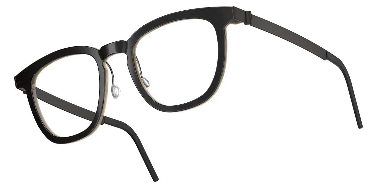 Color: Deep Black/Light Brown U9 SL99 Blue Pink Gradient- Lindberg Buffalo Titanium LND1856H26U951