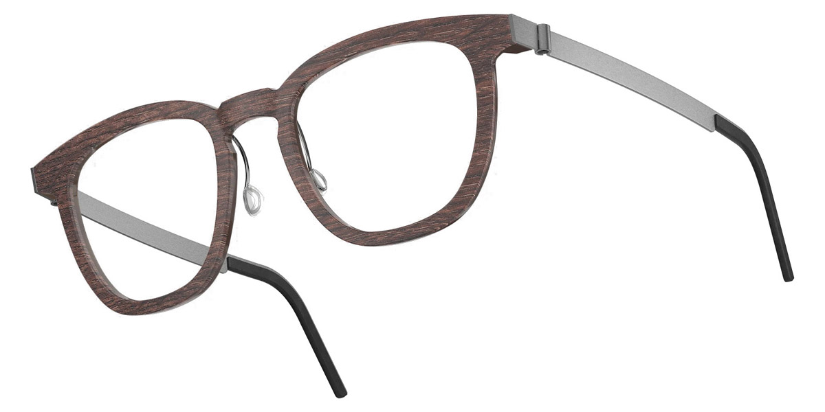 Color: Smoked Oak/Dark Brown 10 SL49 Light Silver Mirrored-Gray- Lindberg Buffalo Titanium LND1856WB111051