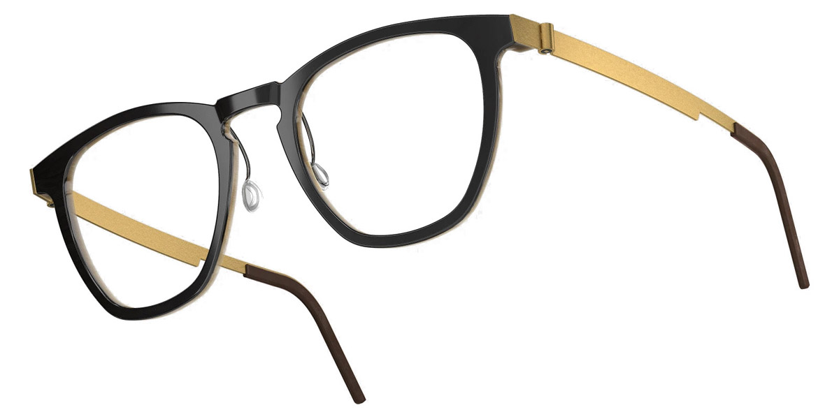 Color: Deep Black/Light Brown GT SL10 Light Brown Gradient- Lindberg Buffalo Titanium LND1857H26GT52