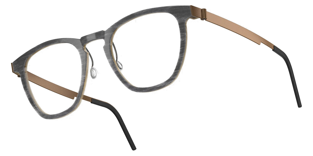 Color: Shadow/Light Brown PU15 SL86 Dark Gray Gradient- Lindberg Buffalo Titanium LND1857HTE26PU1552