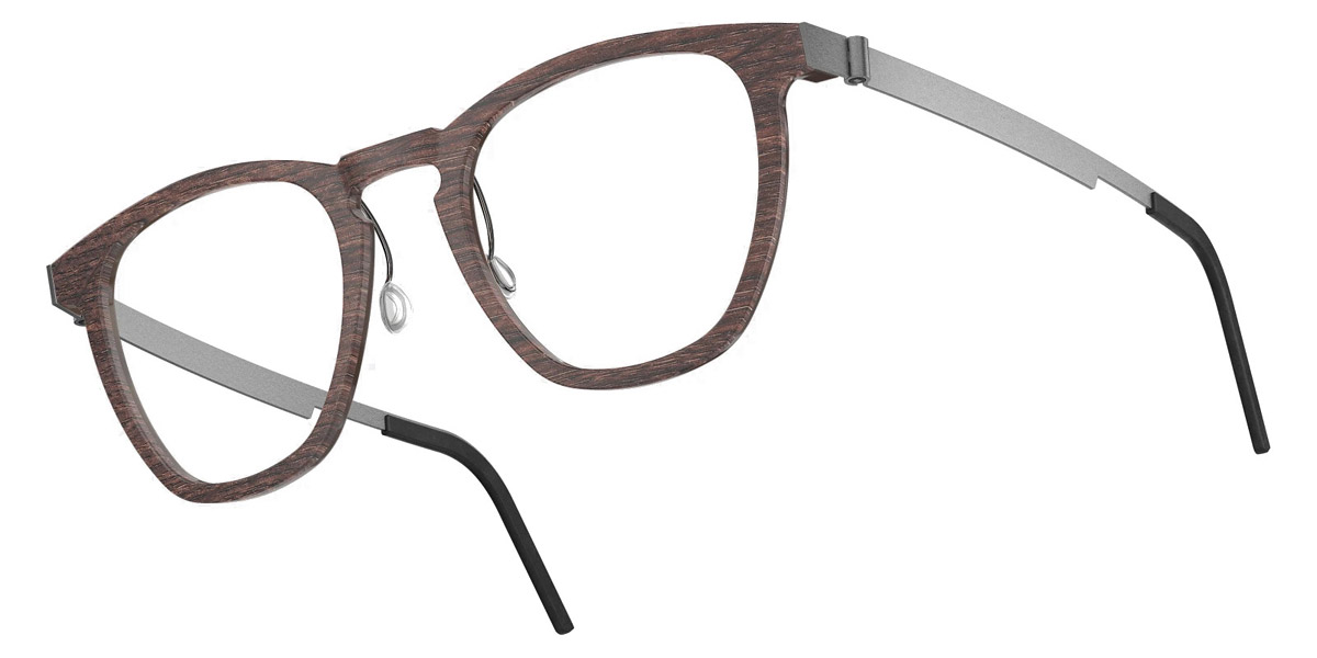 Color: Smoked Oak/Dark Brown 10 SL93 Blue Gradient- Lindberg Buffalo Titanium LND1857WB111052