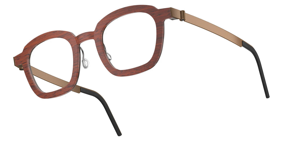 Color: Padauk/Dark Brown PU15 SL98 Warm Gray Gradient- Lindberg Buffalo Titanium LND1858WD13PU1545