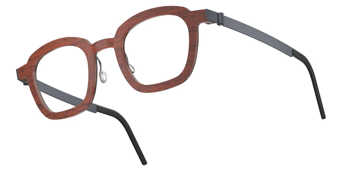 Color: Padauk/Dark Brown U16 SL86 Dark Gray Gradient- Lindberg Buffalo Titanium LND1858WD13U1647