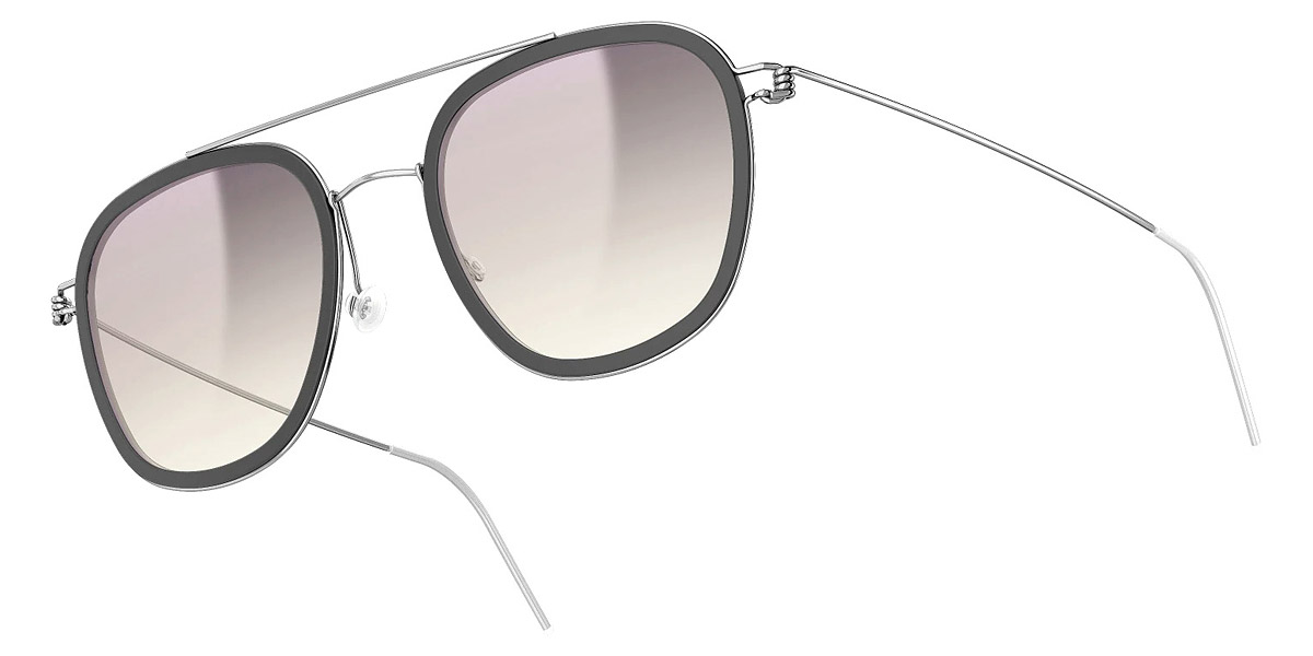 Color: P10/K24M SL63 Light Silver Mirrored-Purple Pearl Gradient - Lindberg Sun Titanium LND8205P10/K24MSL6350