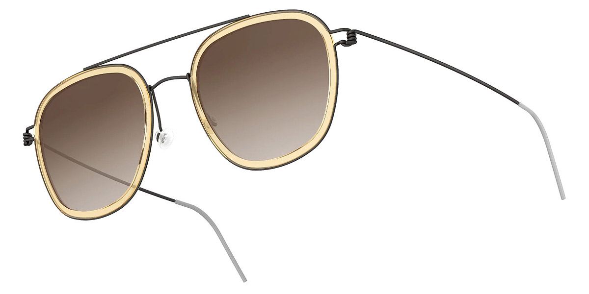 Color: U9/K223 SL53 Gold Mirrored-Brown Gradient - Lindberg Sun Titanium LND8205U9/K223SL5352