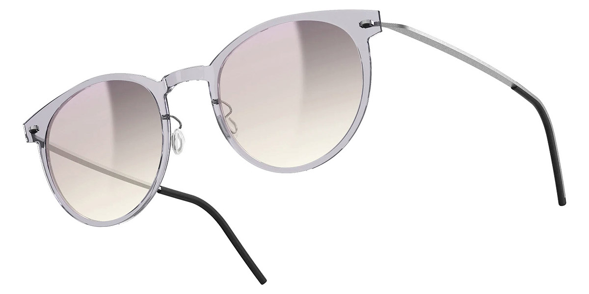 Color: C07-05 SL63 Light Silver Mirrored-Purple Pearl Gradient - Lindberg Sun Titanium LND8310C07-05SL6352