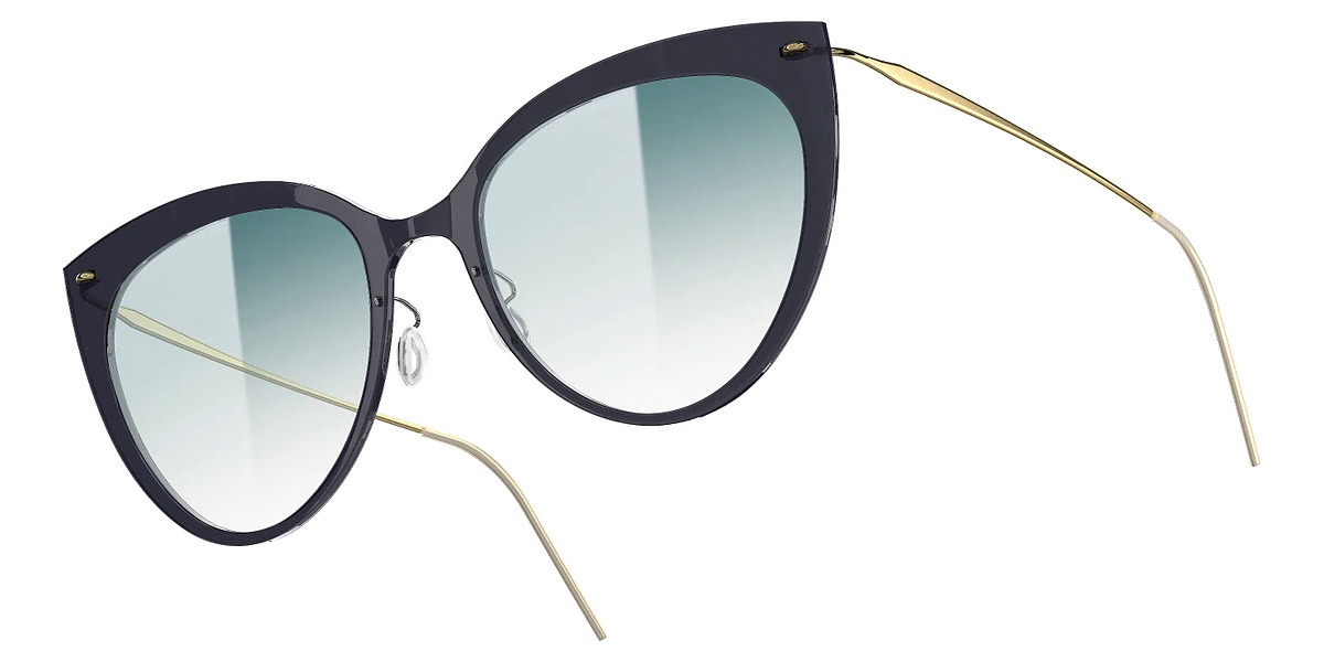 Color: C06-PGT SL61 Light Silver Mirrored-Turquoise Pearl Gradient - Lindberg Sun Titanium LND8311C06-PGTSL6156