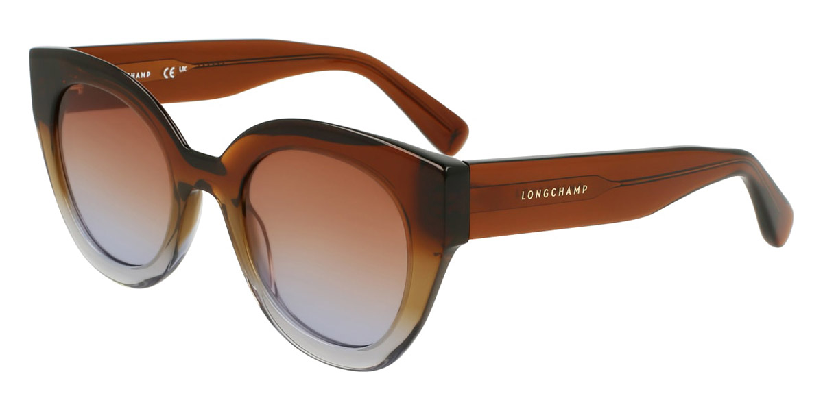 Color: Transparent Gradient Brown/Azure (208) - Longchamp LONLO750S20849