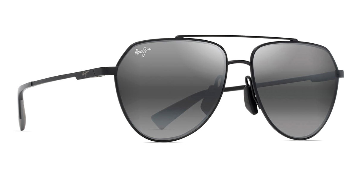 Color: Matte Black with Gray (634-02) - Maui Jim MJI634-0259