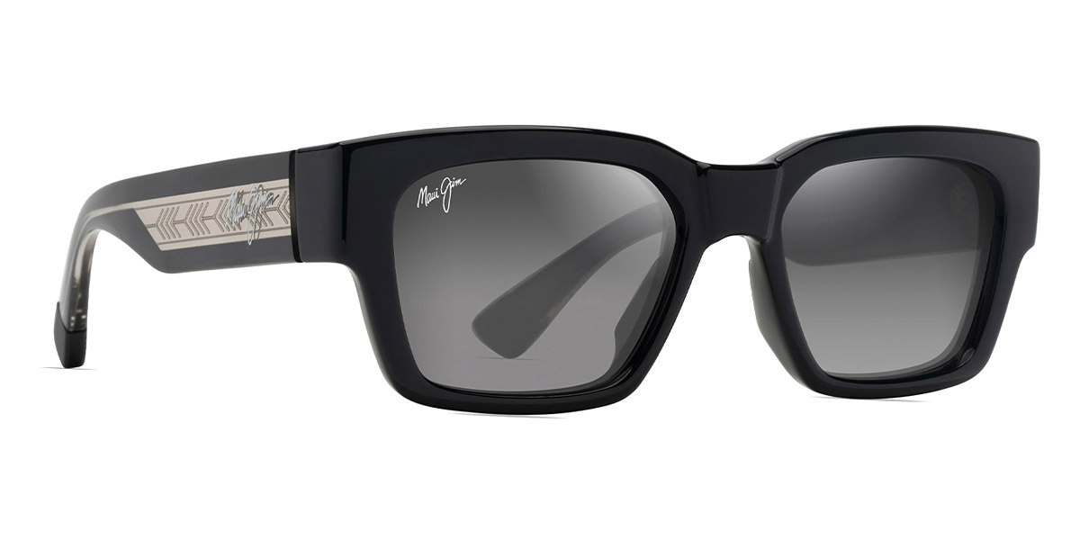 Color: Shiny Black with Trans Light Gray (GS642-14) - Maui Jim MJIGS642-1453