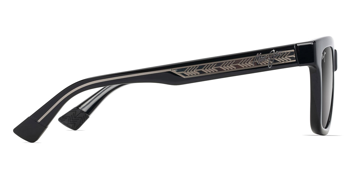 Color: Shiny Black with Trans Light Gray (GS644-14A) - Maui Jim MJIGS644-14A52