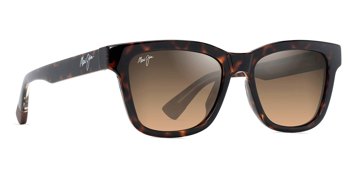 Color: Shiny Dark Havana with Trans Yellow (HS644-10) - Maui Jim MJIHS644-1052