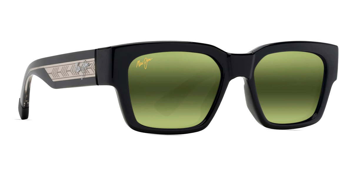 Color: Shiny Black with Trans Light Gray (MM642-029) - Maui Jim MJIMM642-02953